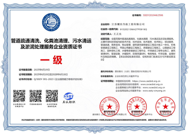 浦东企业资质证书